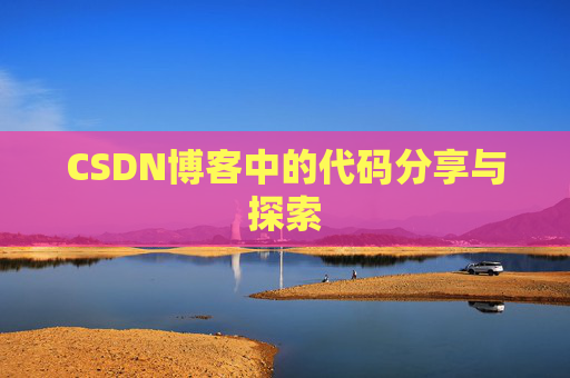 CSDN博客中的代码分享与探索
